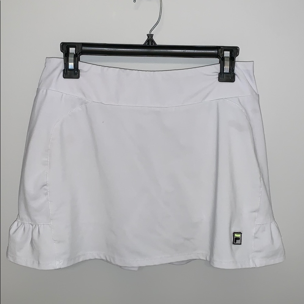 Fila white tennis skirt